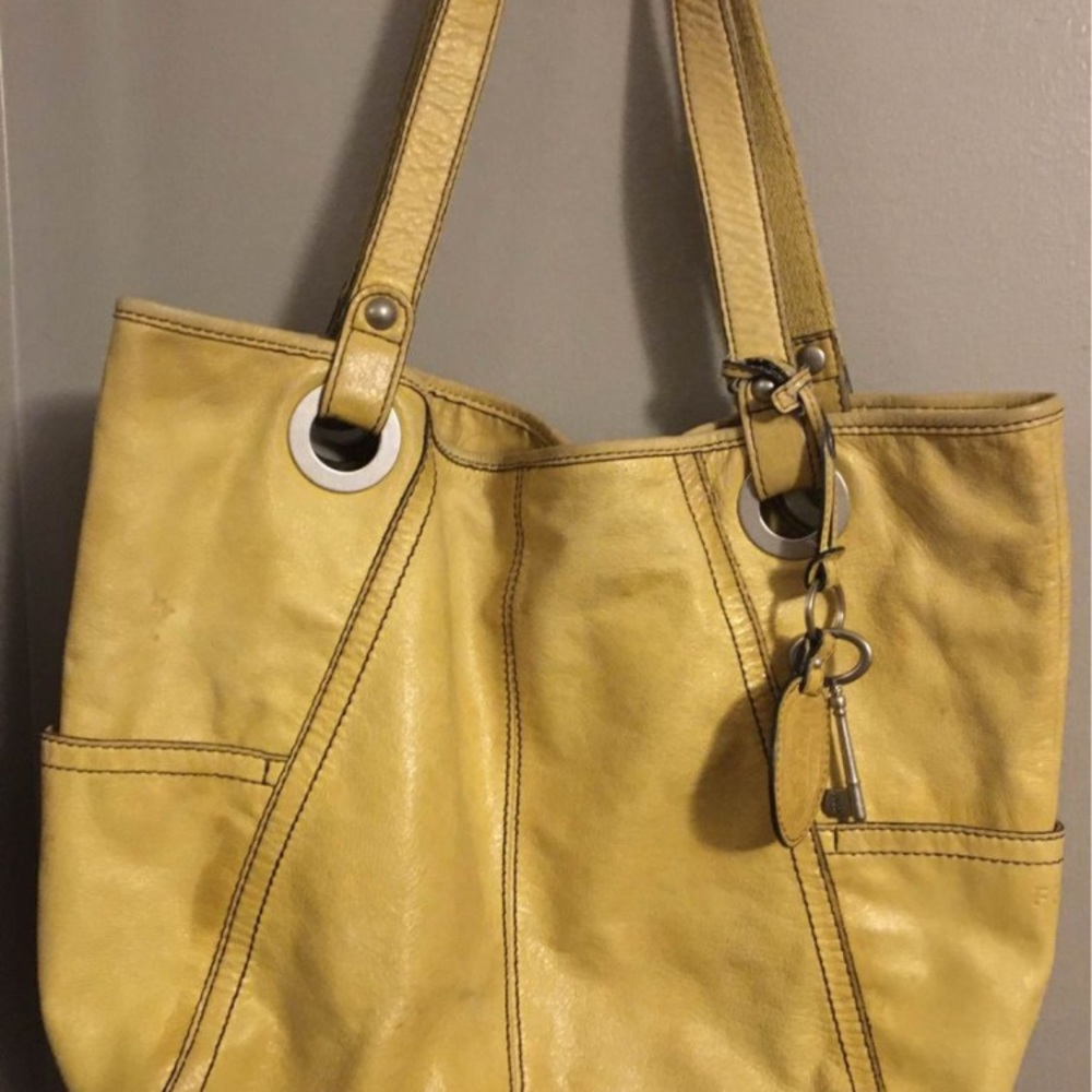 Leather Fossil Tote